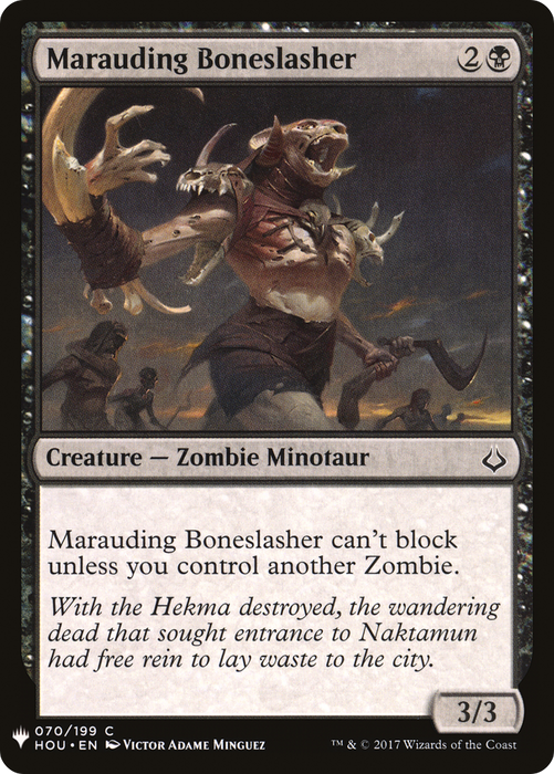 Marauding Boneslasher (LIST-HOU-70) - common