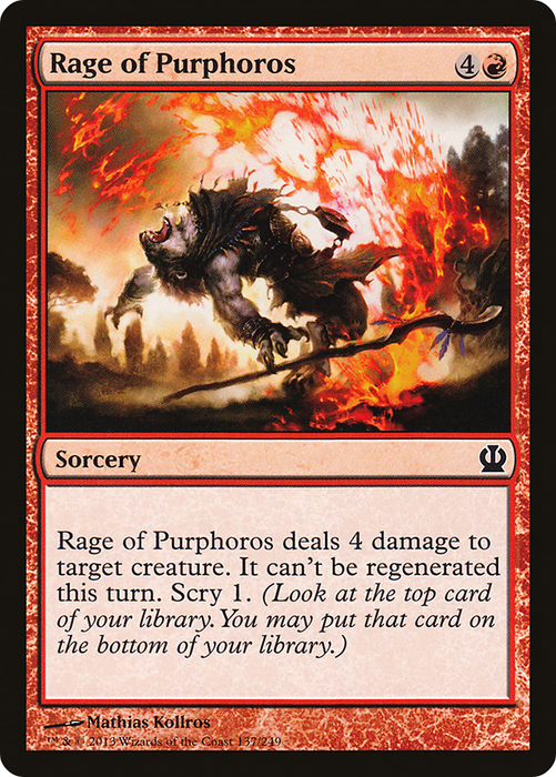 Rage of Purphoros (THS-137) - common - Foil