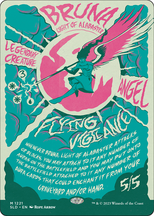 Bruna, Light of Alabaster (SLD-1221) - mythic (Borderless)