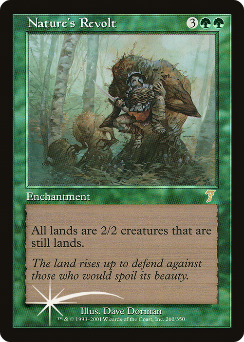 Nature's Revolt (7ED-260★) - rare - Foil