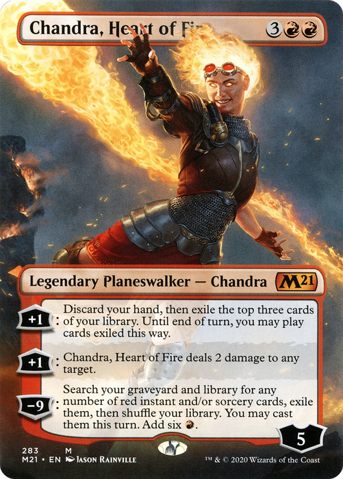 Chandra, Heart of Fire (M21-283) - mythic (Borderless)