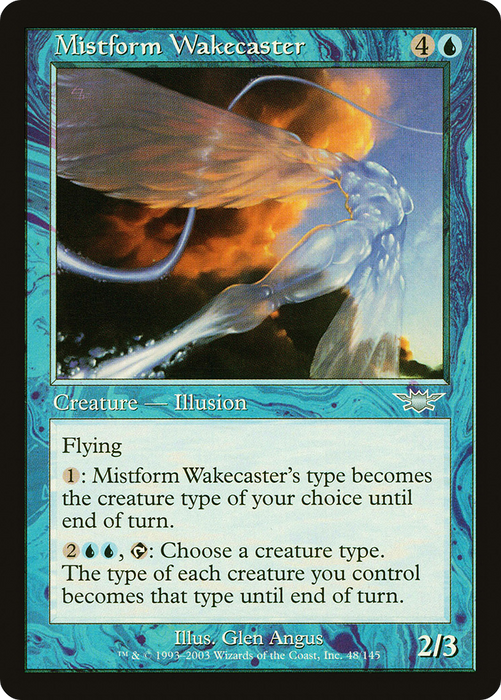Mistform Wakecaster (LGN-048) - uncommon - Foil