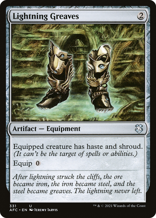 Lightning Greaves (AFC-331) - uncommon