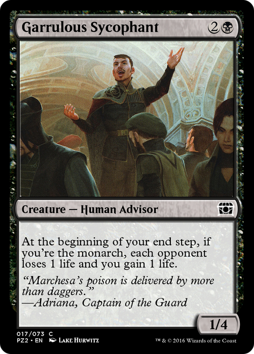 Garrulous Sycophant (PZ2-017) - common - Foil