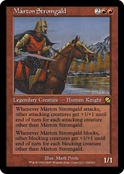 Márton Stromgald (ME1-104) - rare - Foil