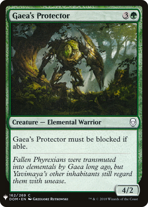 Gaea's Protector (LIST-DOM-162) - common