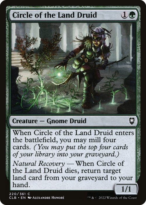 Circle of the Land Druid (CLB-220) - common - Foil