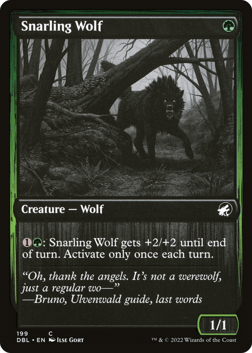 Snarling Wolf (DBL-199) - common - Foil