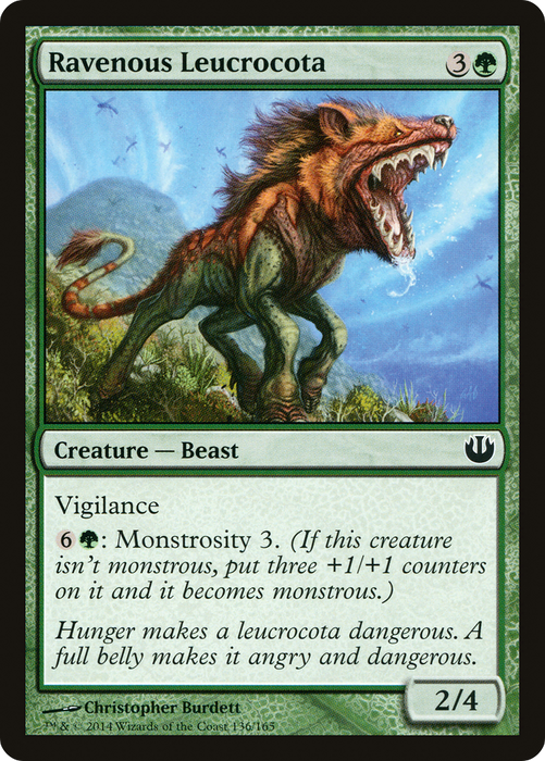 Ravenous Leucrocota (JOU-136) - common - Foil