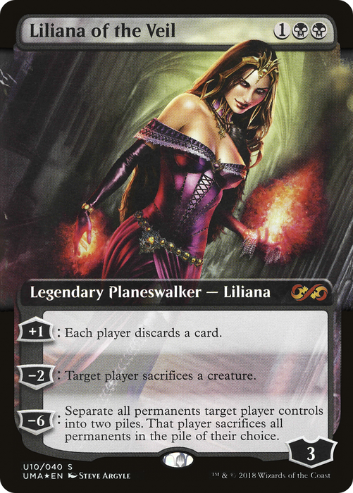 Liliana of the Veil (UMA:BT-U10) - mythic: (Extended Art) - Foil