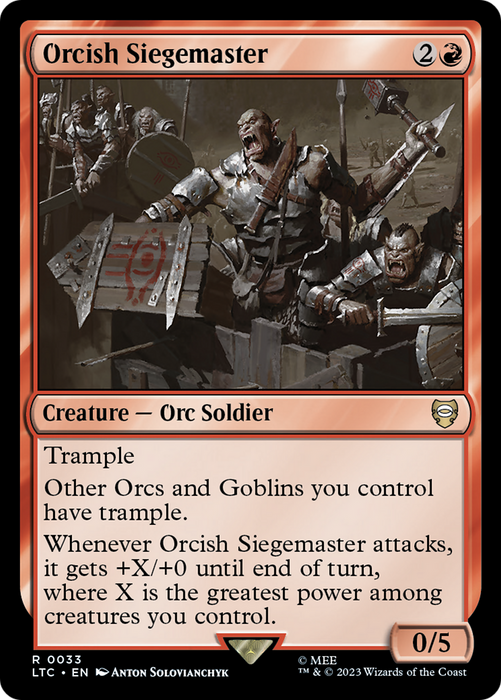Orcish Siegemaster (LTC-033) - rare