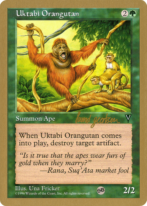 Uktabi Orangutan (WCD-SG123SB) - uncommon