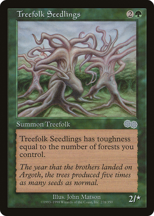 Treefolk Seedlings (USG-278) - uncommon