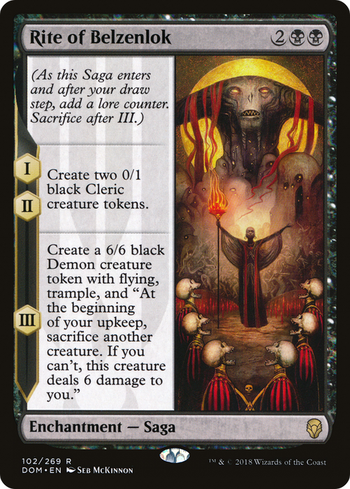 Rite of Belzenlok (DOM-102) - rare - Foil