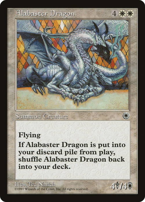 Alabaster Dragon (POR-001) - rare