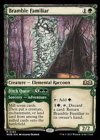 Bramble Familiar // Fetch Quest (WOE-283) - rare: (Showcase) - Foil