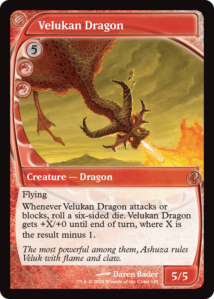 Velukan Dragon (MB2-145) - rare - Foil