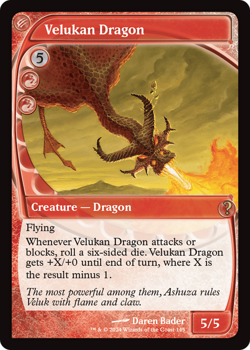 Velukan Dragon (MB2-145) - rare - Foil