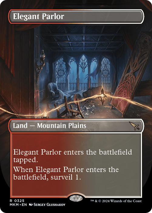 Elegant Parlor (MKM-325) - rare (Borderless) - Foil