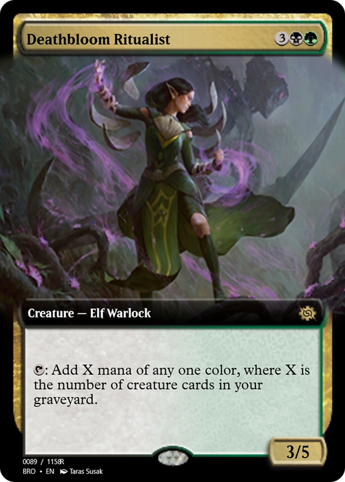 Deathbloom Ritualist (PRM-105786) - rare - Foil