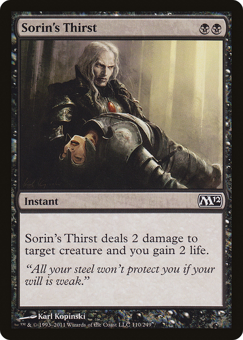 Sorin's Thirst (M12-110) - common