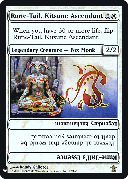Rune-Tail, Kitsune Ascendant // Rune-Tail's Essence (PLST-SOK-27) - rare