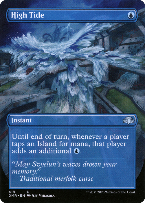 High Tide (DMR-419) - uncommon (Borderless) - Foil
