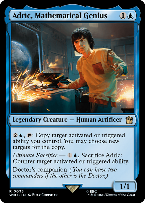 Adric, Mathematical Genius (WHO-033) - rare - Foil