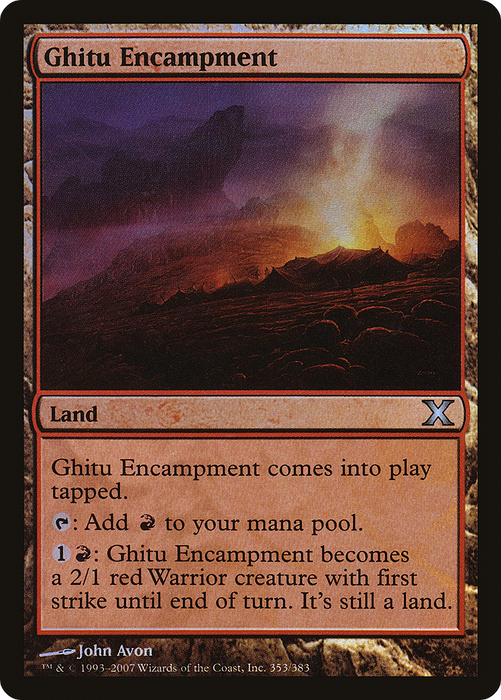 Ghitu Encampment (10E-353★) - uncommon - Foil