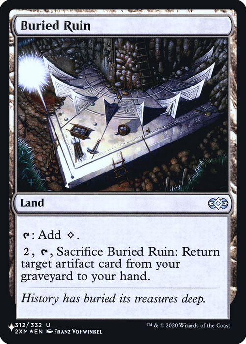 Buried Ruin (LIST-2XM-312) - uncommon - Foil