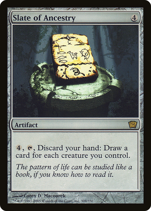 Slate of Ancestry (9ED-308★) - rare - Foil