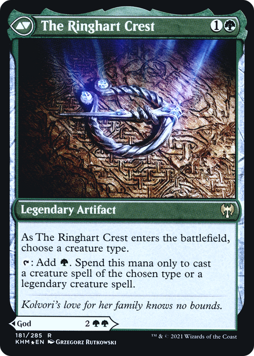 Kolvori, God of Kinship // The Ringhart Crest (PRE-181S) - rare - Foil
