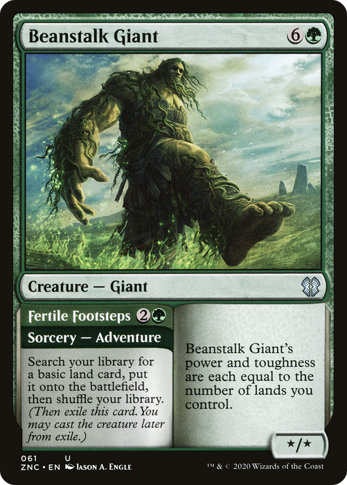 Beanstalk Giant // Fertile Footsteps (ZNC-061) - uncommon