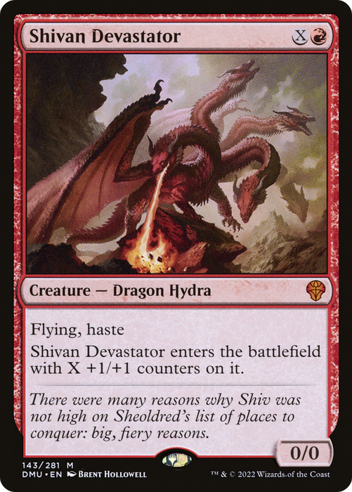 Shivan Devastator (DMU-143) - mythic - Foil