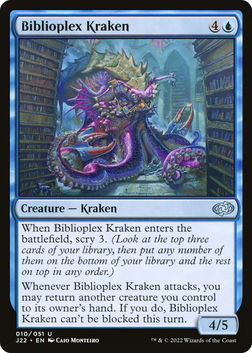 Biblioplex Kraken (J22-010) - uncommon
