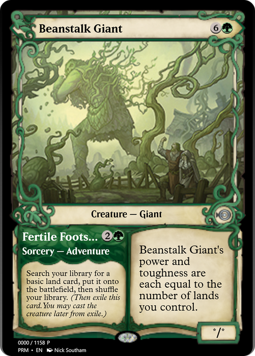 Beanstalk Giant // Fertile Footsteps (PRM-78786) - uncommon - Foil