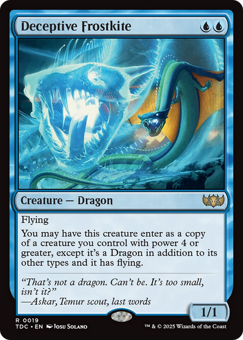 Deceptive Frostkite (TDC-019) - rare