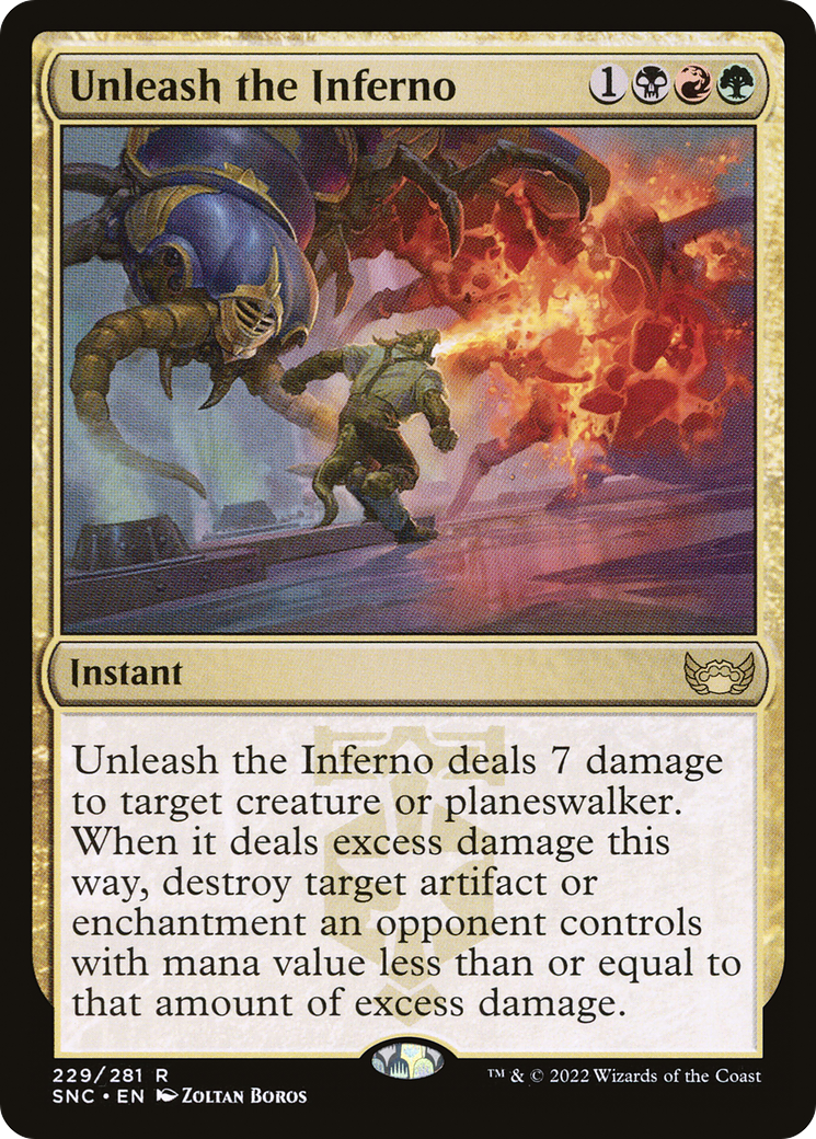 Unleash the Inferno (SNC-229) - rare - Foil