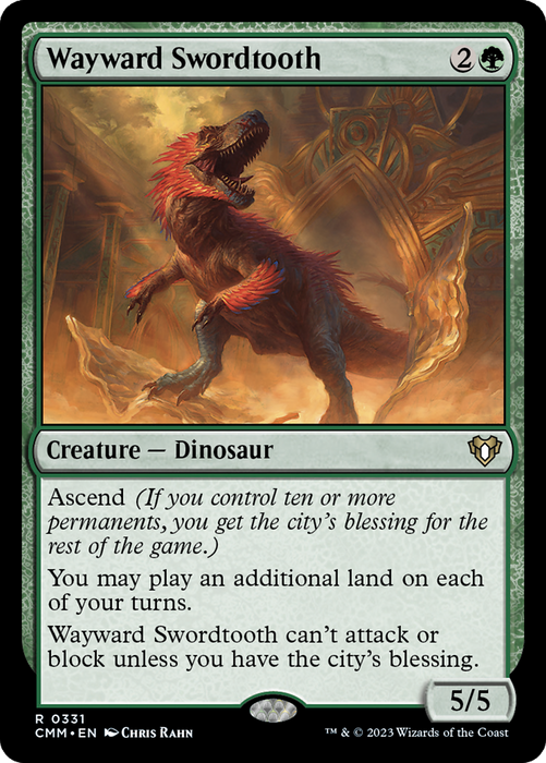 Wayward Swordtooth (CMM-331) - rare - Foil