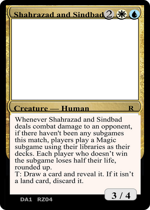 Shahrazad and Sindbad (UNK-RZ04G) - rare