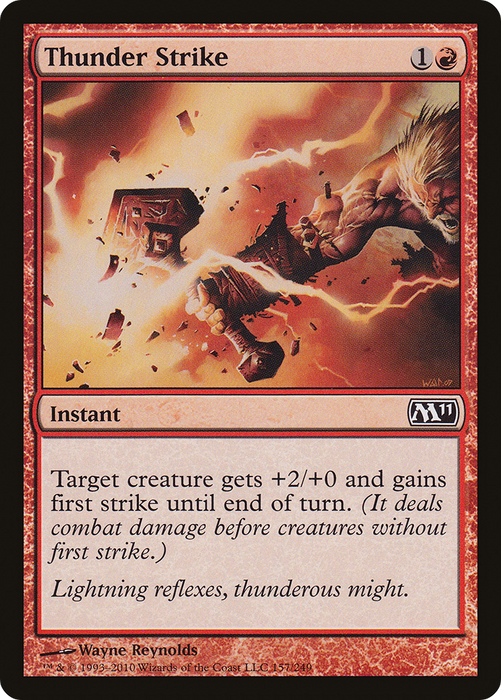 Thunder Strike (M11-157) - common - Foil