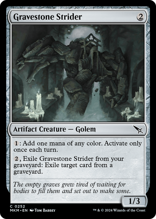 Gravestone Strider (MKM-252) - common - Foil