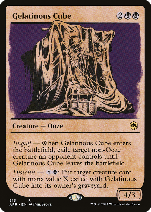 Gelatinous Cube (AFR-313) - rare: (Showcase)