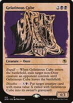 Gelatinous Cube (AFR-313) - rare: (Showcase) - Foil