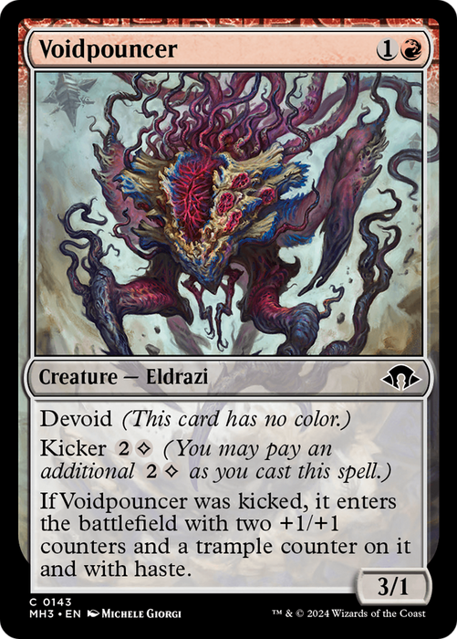 Voidpouncer (MH3-143) - common: (devoid) - Foil