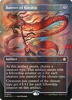 Banner of Kinship (FDN-413) - rare (Borderless) - Foil