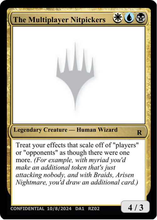 The Multiplayer Nitpickers (UNK-RZ02D) - rare