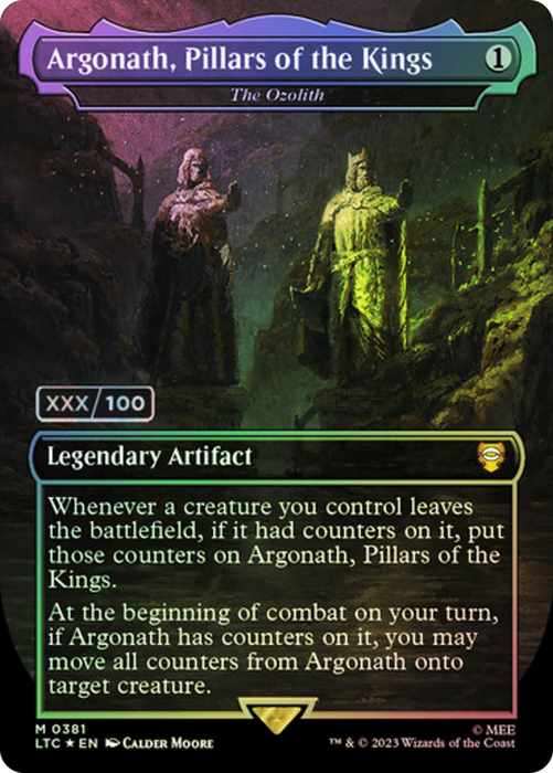 The Ozolith (LTC-381Z) - mythic / Argonath, Pillars of the Kings (Borderless) - Foil