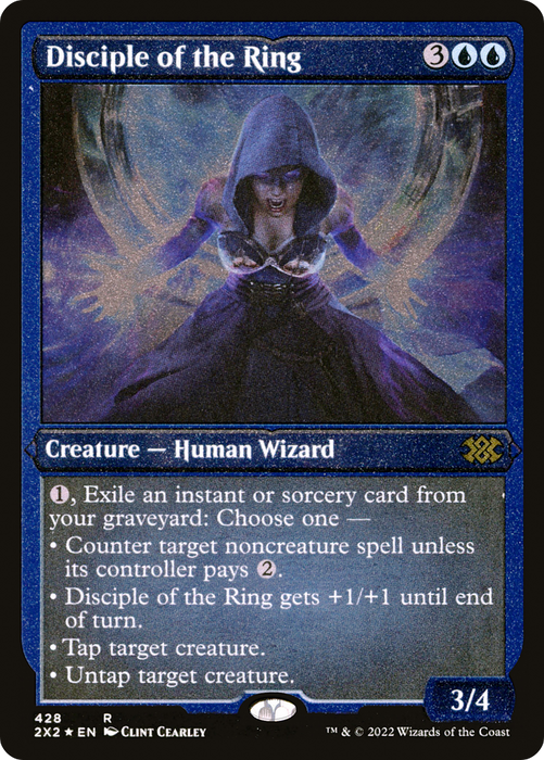 Disciple of the Ring (2X2-428) - rare - Etched Foil