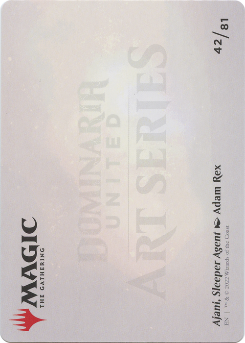 Ajani, Sleeper Agent // Ajani, Sleeper Agent (ADMU-042) - common (Borderless) - Foil